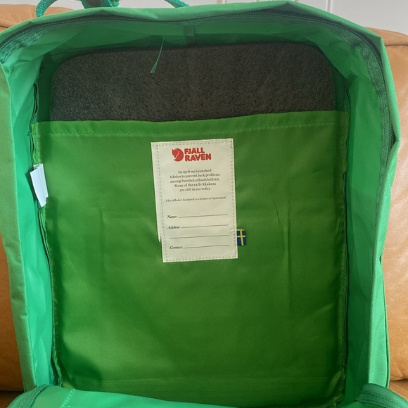 Light GREEN FJALLRAVEN KANKEN backpack - Picture 6 of 7